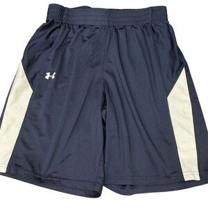 Under Armour Men’s Navy Blue White Athletic Shorts- Size Small